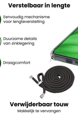 BASEY. BASEY. Google Pixel 9a Hoesje Transparant Shockproof Met Zwart Koord