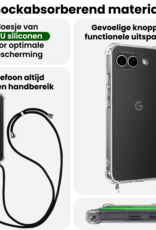 BASEY. BASEY. Google Pixel 9a Hoesje Transparant Shockproof Met Zwart Koord