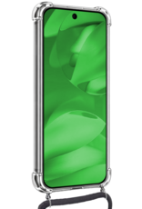 BASEY. BASEY. Google Pixel 9a Hoesje Transparant Shockproof Met Zwart Koord