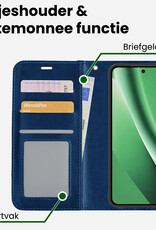 BASEY. BASEY. Google Pixel 10a Hoesje Bookcase - Donkerblauw