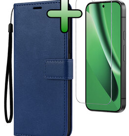 BASEY. BASEY. Google Pixel 10a Hoesje Bookcase Met Screenprotector - Donkerblauw