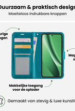 BASEY. BASEY. Google Pixel 10a Hoesje Bookcase Met Screenprotector - Turquoise