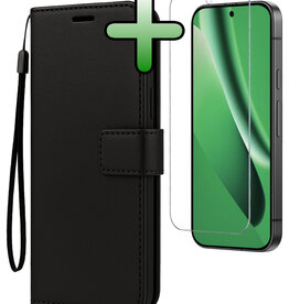 BASEY. BASEY. Google Pixel 10a Hoesje Bookcase Met Screenprotector - Zwart