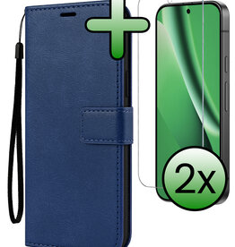 BASEY. BASEY. Google Pixel 10a Hoesje Bookcase Met 2x Screenprotector - Donkerblauw