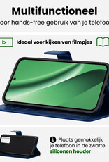 BASEY. BASEY. Google Pixel 10a Hoesje Bookcase Met 2x Screenprotector - Donkerblauw