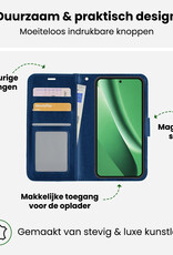 BASEY. BASEY. Google Pixel 10a Hoesje Bookcase Met 2x Screenprotector - Donkerblauw