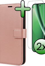 BASEY. BASEY. Google Pixel 10a Hoesje Bookcase Met 2x Screenprotector - Rose Goud