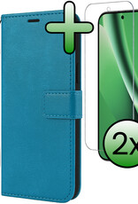 BASEY. BASEY. Google Pixel 10a Hoesje Bookcase Met 2x Screenprotector - Turquoise