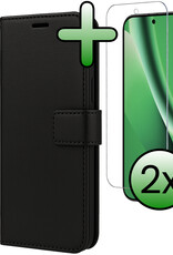 BASEY. BASEY. Google Pixel 10a Hoesje Bookcase Met 2x Screenprotector - Zwart