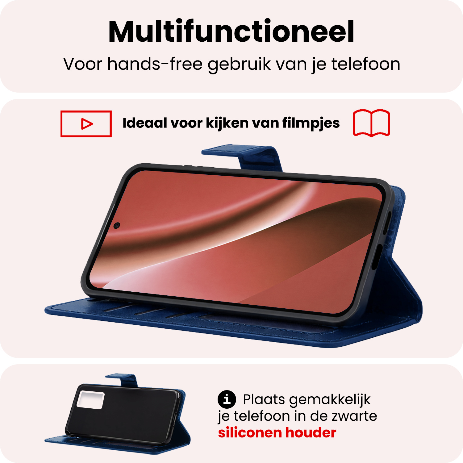 NoXx NoXx Google Pixel 10a Hoesje Bookcase - Donkerblauw