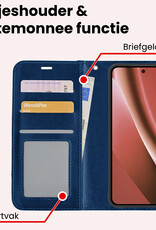 NoXx NoXx Google Pixel 10a Hoesje Bookcase Met Screenprotector - Donkerblauw