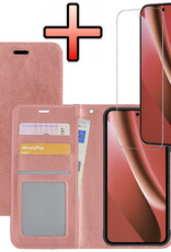 NoXx NoXx Google Pixel 10a Hoesje Bookcase Met Screenprotector - Rose Goud