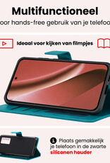 NoXx NoXx Google Pixel 10a Hoesje Bookcase Met Screenprotector - Turquoise