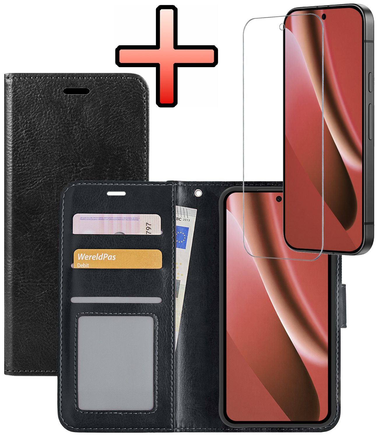 NoXx NoXx Google Pixel 10a Hoesje Bookcase Met Screenprotector - Zwart