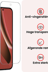 NoXx NoXx Google Pixel 10a Hoesje Bookcase Met 2x Screenprotector - Rose Goud