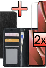 NoXx NoXx Google Pixel 10a Hoesje Bookcase Met 2x Screenprotector - Zwart