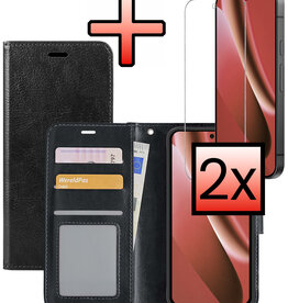 NoXx NoXx Google Pixel 10a Hoesje Bookcase Met 2x Screenprotector - Zwart