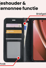 NoXx NoXx Google Pixel 10a Hoesje Bookcase Met 2x Screenprotector - Zwart