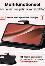 NoXx NoXx Google Pixel 10a Hoesje Bookcase Met 2x Screenprotector - Zwart