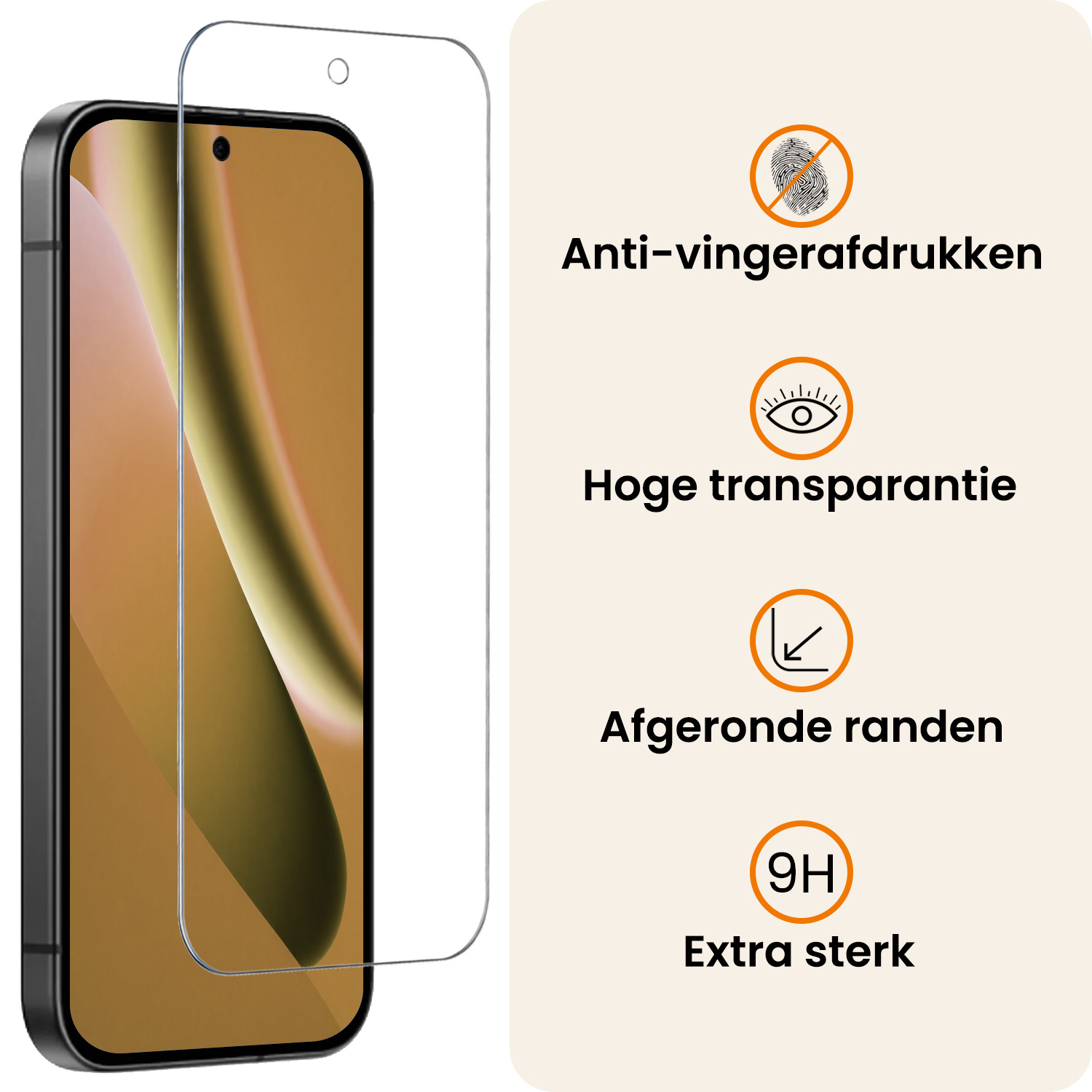 Nomfy Nomfy Google Pixel 10a Hoesje Bookcase Met Screenprotector - Donkerblauw