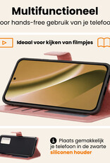 Nomfy Nomfy Google Pixel 10a Hoesje Bookcase Met Screenprotector - Rose Goud