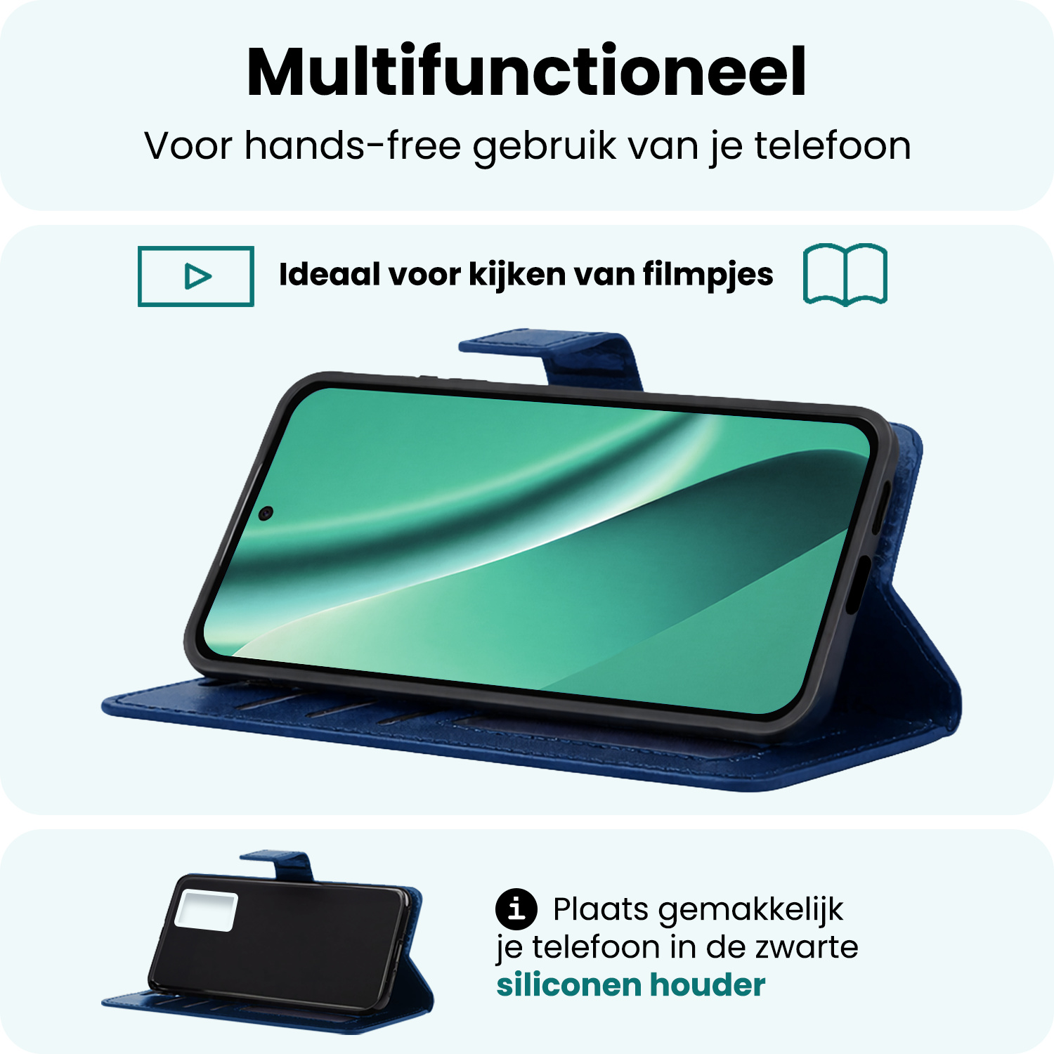 Forterra Forterra Google Pixel 10a Hoesje Bookcase - Donkerblauw