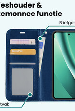 Forterra Forterra Google Pixel 10a Hoesje Bookcase Met Screenprotector - Donkerblauw