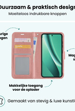 Forterra Forterra Google Pixel 10a Hoesje Bookcase Met Screenprotector - Rose Goud