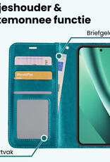 Forterra Forterra Google Pixel 10a Hoesje Bookcase Met Screenprotector - Turquoise