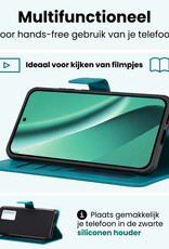 Forterra Forterra Google Pixel 10a Hoesje Bookcase Met Screenprotector - Turquoise