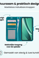 Forterra Forterra Google Pixel 10a Hoesje Bookcase Met Screenprotector - Turquoise
