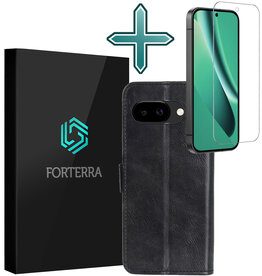 Forterra Forterra Google Pixel 10a Hoesje Bookcase Met Screenprotector - Zwart
