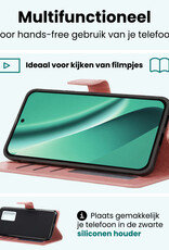 Forterra Forterra Google Pixel 10a Hoesje Bookcase Met 2x Screenprotector - Rose Goud