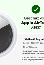 BASEY. BASEY. AirTag 2 Hoesje Leer - Donkergroen