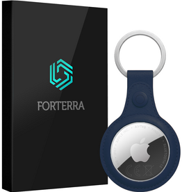 Forterra Forterra AirTag 2 Hoesje Leer - Donkerblauw