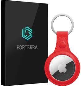 Forterra Forterra AirTag 2 Hoesje Leer - Rood