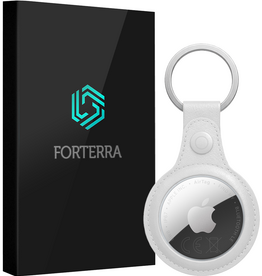 Forterra Forterra AirTag 2 Hoesje Leer - Wit
