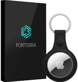 Forterra Forterra AirTag 2 Hoesje Leer - Zwart