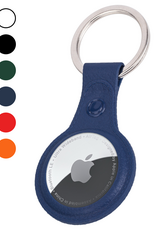 Nomfy Nomfy AirTag 2 Hoesje Leer - Donkerblauw