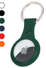 Nomfy Nomfy AirTag 2 Hoesje Leer - Donkergroen