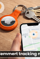 Nomfy Nomfy AirTag 2 Hoesje Leer - Oranje