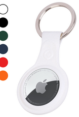 Nomfy Nomfy AirTag 2 Hoesje Leer - Wit