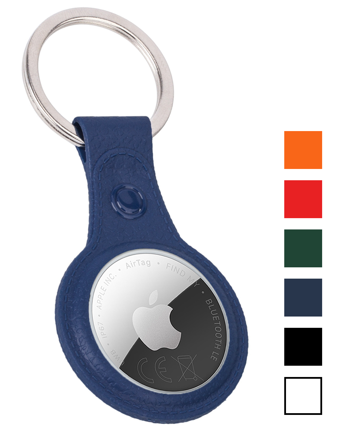 NoXx NoXx AirTag 2 Hoesje Leer - Donkerblauw