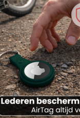 NoXx NoXx AirTag 2 Hoesje Leer - Donkergroen
