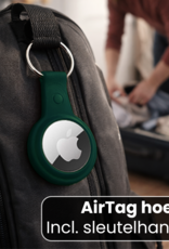 NoXx NoXx AirTag 2 Hoesje Leer - Donkergroen