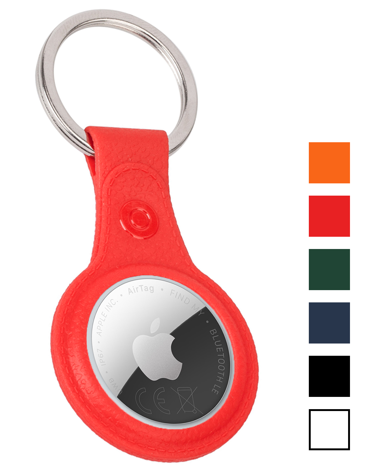 NoXx NoXx AirTag 2 Hoesje Leer - Rood