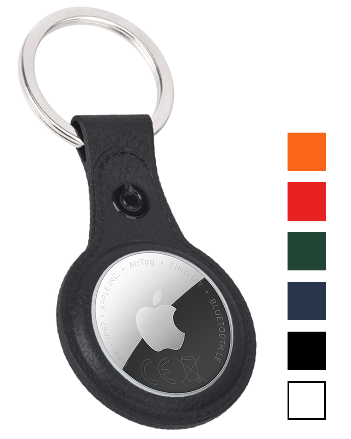 NoXx NoXx AirTag 2 Hoesje Leer - Zwart