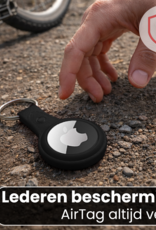 NoXx NoXx AirTag 2 Hoesje Leer - Zwart