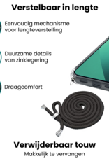 Forterra Forterra Google Pixel 10a Hoesje Transparant Shockproof Met Zwart Koord