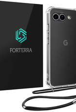 Forterra Forterra Google Pixel 10a Hoesje Transparant Shockproof Met Zwart Koord